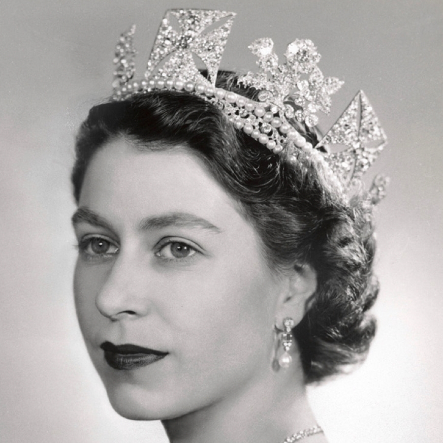 Портрет Елизаветы 2 в молодости. Queen Elizabeth 2.