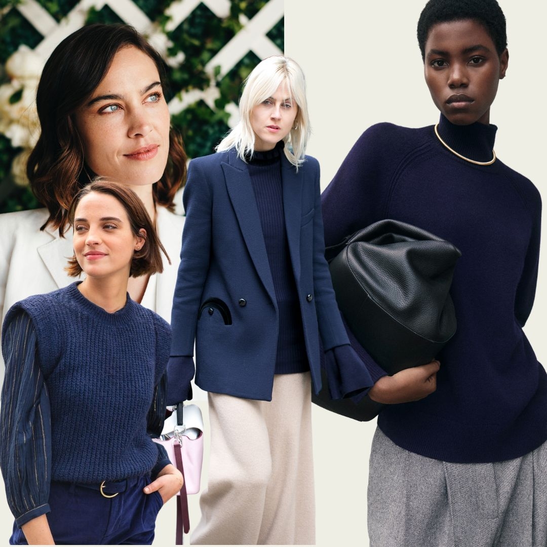 Simple Chic the timeless Navy Blue Sweater Notorious mag